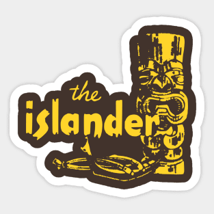 The Islander Tiki Hut Vintage Restaurant Matchbook Sticker